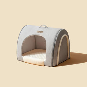 पोर्टेबल कुत्ते बिस्तर सर्दियों गर्म पालतू जानवरों के लिए घरेलू कुत्ते को ले जाने योग्य धोने के लिए ले जाने योग्य धोने के लिए - Product Image 2