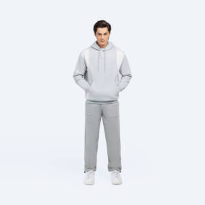 เสื้อฮู้ดแบบสวมศีรษะคอตตอน100% เป็นมิตรกับสิ่งแวดล้อมและระบายอากาศได้ดีสไตล์ใหม่ใส่ได้พอดีกับ430 GSM ว่างเปล่า - Product Image 4