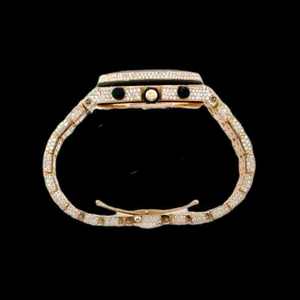 Montre mécanique de luxe en acier inoxydable de haute qualité, édition limitée or, style hip-hop, diamant moissanite VVS, unique, trois sous-montres - Product Image 3