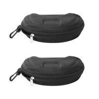 Étui à lunettes personnalisé en cuir EVA imperméable, tactique, pour enfants, hommes, en velours, pliable, de qualité supérieure, sport, luxe, noir