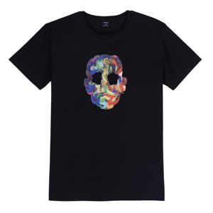 Alta calidad Color sólido Casual personalizado cuello redondo manga corta 100% algodón transpirable hombres camiseta pantalla de seda impresión colorida - Product Image 5