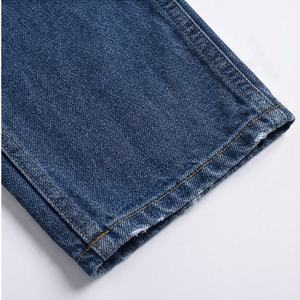 กางเกงยีนส์เดนิมทรงตรงเอวกลางสำหรับผู้หญิง คุณภาพสูง สไตล์วินเทจ ระบายอากาศได้ดี ล้างสีทราย ลดราคา ขายส่ง พรีเมียม แฟชั่นทันสมัย - Product Image 6