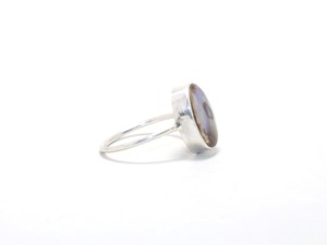 Vente chaude 925 solide en argent Sterling ormeau coquille anneau mignon pierre précieuse naturelle déclaration bijoux pour les mariages usine en gros - Product Image 4