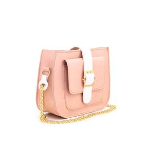 Preppy pour sac à bandoulière en cuir rose P55269 Vintage Lady Style bohème chaînes de perles sangle unique étanche RFID pour l'été Wi - Product Image 2