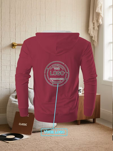 2024 alta calidad 300gsm suéter de peso pesado francés Terry sudaderas con capucha hombro caído sin cuerdas pesado de gran tamaño hombres Sudadera CON CAPUCHA DE BD - Product Image 4