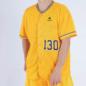 Service OEM, dernière conception, personnalisable, respirant, grande taille, séchage rapide, 100% polyester, ensembles de maillots de baseball, qualité supérieure, lourd - Product Image 3