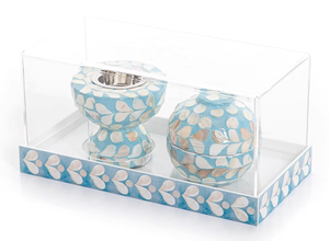 หัวเผาธูปสไตล์ตุรกีดีไซน์เนอร์สร้อยคอไข่มุกทำด้วยมือสีเขียวแบบอินเดีย - Product Image 4