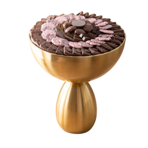 Modern Table Top Dessert Display Top Quality Silver Metal Serving Bowl Home Dinnerware Dessert Dish For <b>Weddings</b> <b>Chocolate</b> Bowl - Product Image 3