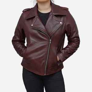 Chaqueta de invierno vintage Premium para mujer Chaquetas de cuero genuino - Product Image 5