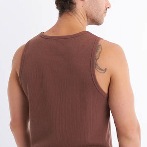 Camiseta sin mangas para hombre, ajustada, de alta calidad, para gimnasio, precio al por mayor, la más vendida. - Product Image 5