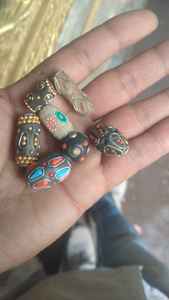 Las cuentas adornadas de laca de Cachemira hechas a medida son una hermosa opción para joyería ideal para diseñadores de joyería y tienda de cuentas - Product Image 2