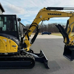 ENVÍO GRATUITO Miniexcavadora YANMAR ViO45-6A de 39 HP con Aire Acondicionado/Calefacción, Cubo de 12, 24, 32 Pulgadas, Aprobada por EPA y CE, Pulgar Hidráulico, 2 Velocidades, PLC - Product Image 1