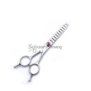 Ciseaux à effiler les cheveux du pouce rotatif Conception ergonomique pour le confort pendant une longue utilisation Lames à motif unique, Design de luxe de qualité supérieure - Product Image 1