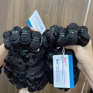 Flash Sale Virgin Steam <b>Curly</b> Weft <b>Hair</b> Bundles Cuticle Aligned Raw Vietnamese Human <b>Hair</b> Soft Silky Texture - Product Image 5