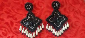 Pendientes de Cuentas de Alta Calidad para Mujer, Ideales para Fiestas, Pendientes Bordados con el Mejor Embalaje - Product Image 6