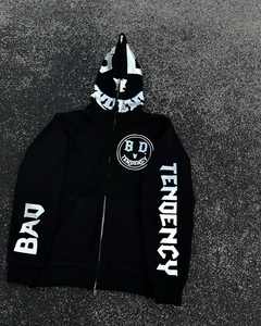 Luxury 100% Cotton Heavyweight <b>3D</b> <b>Hoodies</b> Custom Zipper Pullover Puff Printing French Terry Fleece-High Quality Zipper - Product Image 2