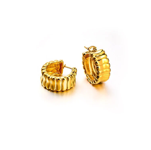 Pendientes con Recubrimiento PVD en Oro Rosa, Diseño Elegante para Uso Diario y Fiestas, Más Vendidos - Product Image 3