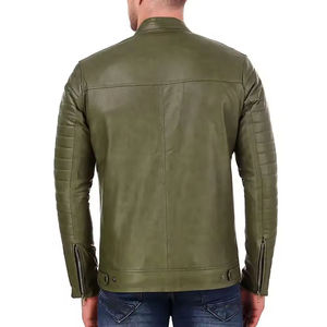 Veste en cuir véritable de haute qualité pour hommes, design personnalisé, col montant solide, chauffante pour l'extérieur, veste d'hiver, High Street New - Product Image 2