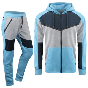 Ensemble de survêtement pour homme, fabrication ODM OEM, deux pièces, vêtements de sport pour la salle de sport, l'entraînement et les tenues décontractées quotidiennes - Product Image 1