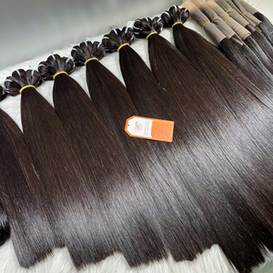 Cabello humano recto de hueso vietnamita de la más alta calidad de vendedores de cabello crudo Extensiones de cabello Paquetes Pelucas Cierre Frontal - Product Image 2