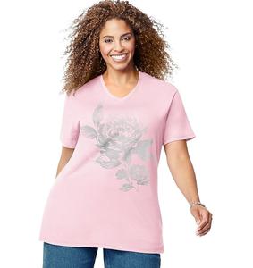 2023 New design Printed <b>Women's</b> <b>T</b>-<b>Shirt</b> Wholesale Price O Neck Slim Fit 100% Cotton <b>T</b> <b>Shirts</b> Cheap <b>Women</b> Tshirts Made in Banglad - Product Image 1