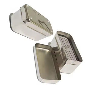 Utensilios Instrumentos dentales de acero inoxidable Caja de esterilización PRF con cubierta Instrumentos quirúrgicos huecos Aprobado CE ISO - Product Image 2