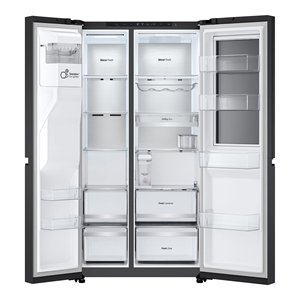 Refrigerador con Congelador de Dos Puertas INSTAVIEW GSXE91EVAD, Negro Acero, Clase D, Total No Frost, Dimensiones 913x73,5x179cm - Product Image 3