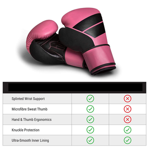 Gants de boxe Muay Thai en cuir de vachette et PU personnalisés, durables et respirants pour un entraînement intense de MMA - Product Image 5