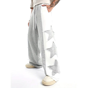 High-Waist Track Pants Trendy <b>Baggy</b> Sweat Pants For <b>Men</b> Loose Fit Casual Jogger <b>Trousers</b> - Product Image 2