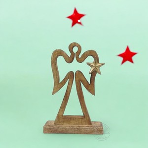 Pièce maîtresse d'amour en bois avec coeur et oiseau Design élégant décor de table fait main parfait pour la maison chambre salon et cadeaux - Product Image 5