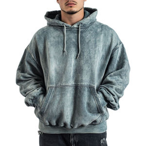 Sweat à capuche d'hiver pour hommes avec impression personnalisée sweats à capuche lavés à l'acide nouveau style de qualité supérieure pour hommes lavés à l'acide - Product Image 2