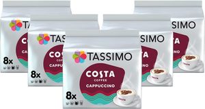Cápsulas de Café Tassimo Cost'a Cappuccino x 8 (Paquete de 5, Total 40 Bebidas) - Product Image 5