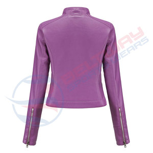 OEM de alta calidad de las mujeres de moda chaquetas de cuero lavado profesional de la fábrica hecha en Pakistán Beltway Sports - Product Image 3