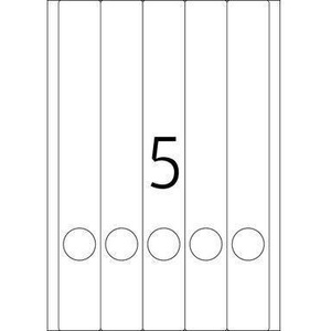 Etiquetas Autoadhesivas HERMA para Encuadernación con Orificio para el Dedo, Color Azul, 38 x 297 mm, Formato Estrecho/Largo, 100 Etiquetas/Paquete, Accesorio para Carpeta de Archivos - Product Image 6