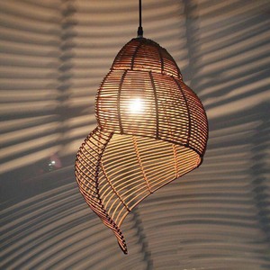 โคมไฟแขวนเพดานสไตล์โบโฮ ทำจากไม้ไผ่สาน สำหรับตกแต่งบ้านและร้านอาหาร - Product Image 4