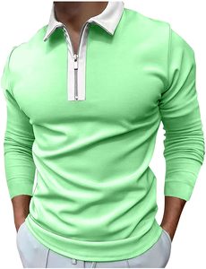 Camiseta de Punto Casual de Manga Larga para Hombre, Transpirable, de Secado Rápido, Colores y Tallas Personalizables - Product Image 2