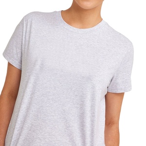 Conjunto de Camiseta y Pantalones Cortos Casuales con Cuello en V para Mujer, Diseño Personalizado, Algodón Transpirable de Verano, Secado Rápido, Ecológico, Conjuntos de Ropa al por Mayor - Product Image 1