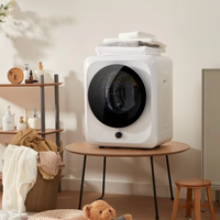 Sèche-linge portable, 110V 10Lbs Sèche-linge portable avec 5 modes de séchage, cuve en acier inoxydable