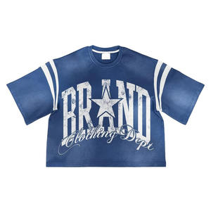 Vente en gros T-shirt oversize à épaules tombantes 100% coton tricoté Logo personnalisé et couleur par Hanger Impex - Product Image 5