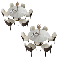 Producto caliente Mesa de comedor de madera con sillas Juego de muebles de comedor para restaurante y comedor Fábrica directa de Indonesia