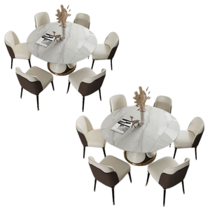 Produit chaud Table à manger en bois avec chaises Ensemble de meubles de salle à manger pour restaurant et salle à manger Usine directe d'Indonésie - Product Image 2