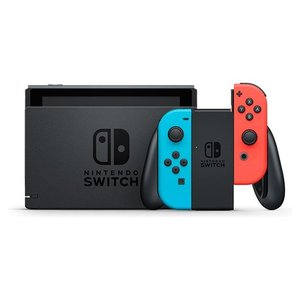 Console de jeu portable SWITCH Rouge Néon et Bleu Néon Version 1.1 Jeux vidéo 10010738 - Product Image 1
