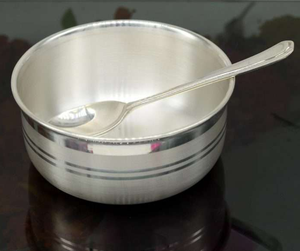 ชามสเตนเลสพร้อมช้อนชามอาหารดีไซน์เป็นเอกลักษณ์ - Product Image 3