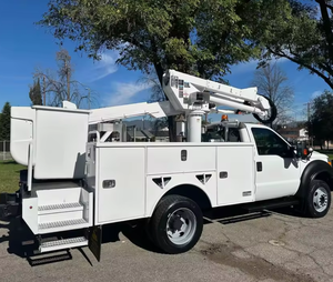 Camion nacelle / grue à flèche Ford F-550 2020 de 37 pieds - AT37G, élévateur aérien automatique, faible kilométrage - Product Image 3