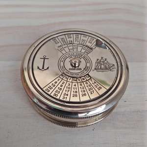 Boussole en laiton Robert Frost poème gravé en laiton Style Vintage avec ancre boussole étui en cuir cadeau de noël - Product Image 6