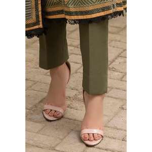 Traje Salwar Kameez de Algodón Khaddar Estampado a Rayas de 3 Piezas Sin Coser, Estilo Casual Pakistaní Indio K-52081, Largo hasta el Suelo, Ajuste Holgado - Product Image 6