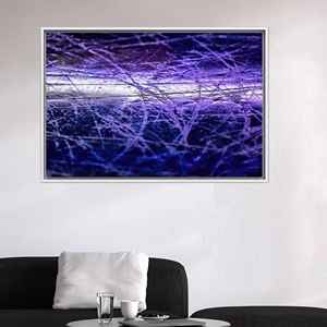 ภาพพิมพ์บนผ้าใบแขวนผนังสีม่วงแบบนามธรรมสมัยใหม่ - ของตกแต่งห้องนอนสุดหรู,1P:กรอบสีขาว - Product Image 1