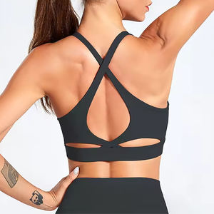 Medium Support <b>Sports</b> <b>Bra</b> Racerback Design Quick Dry Fabric For Cycling Spinning And Gym Sessions - Product Image 4