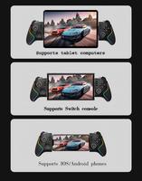 Control Inalámbrico para Juegos Móviles PG-9122 con Bluetooth, Luces RGB, Telescópico, Giroscopio de Seis Ejes, Botones Táctiles y 10 Horas de Duración de Batería
