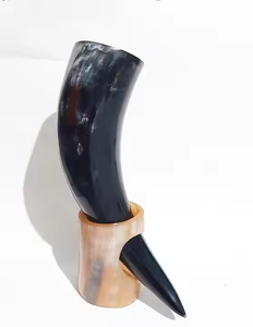 Qualité fabriquée à la main 100% naturel Viking corne à boire bière artisanat naturel corne à boire par artisanat croissant - Product Image 2